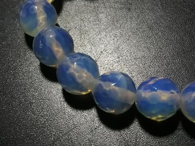 天然石★オパライト 8mm128面カット 半連 < 女性アクセサリー/時計  天然石★オパライト 8mm128面カット 半連 < 女性アクセサリー/時計の
