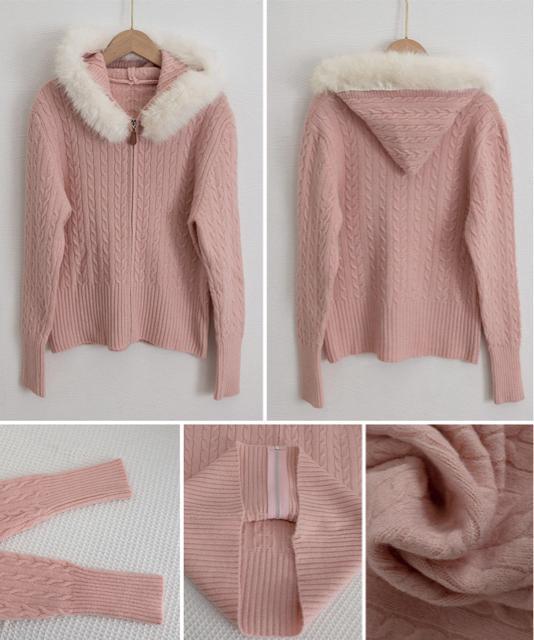 送料無料 新品 フード付きケーブル編みニットカーディガン < 女性ファッション 送料無料 新品 フード付きケーブル編みニットカーディガン < 女性ファッションの