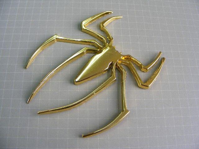 ● クモ クモ!CHROME GOLD仕様 エンブレム メタル製 ● 新品 < 自動車/バイク ● クモ クモ!CHROME GOLD仕様 エンブレム メタル製 ● 新品 < 自動車/バイク