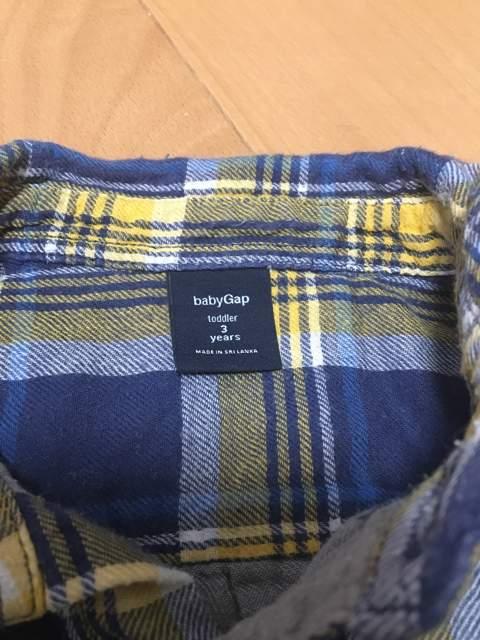 シャツベビーGAP、男の子用 ネルシャツ 3歳 < ブランド  シャツベビーGAP、男の子用 ネルシャツ 3歳 < ブランドの