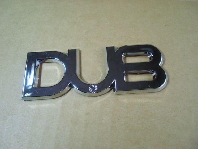 ● DUB クロームメッキ エンブレム ABS製 軽量タイプ 新品! < 自動車/バイク ● DUB クロームメッキ エンブレム ABS製 軽量タイプ 新品! < 自動車/バイク