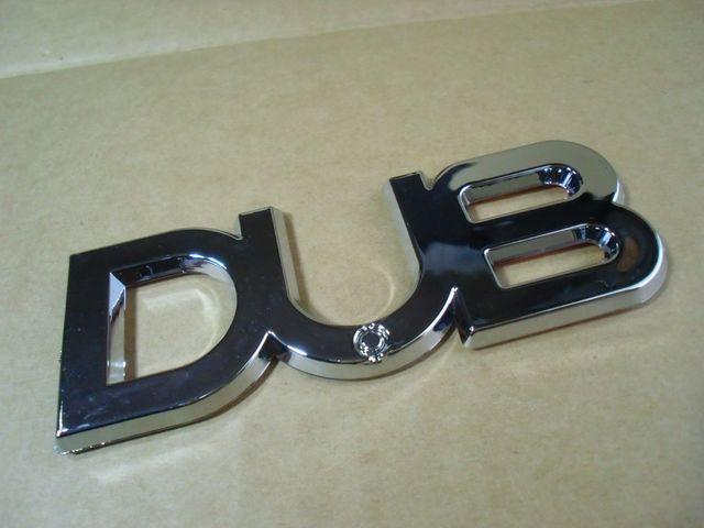 ● DUB クロームメッキ エンブレム ABS製 軽量タイプ 新品! < 自動車/バイク ● DUB クロームメッキ エンブレム ABS製 軽量タイプ 新品! < 自動車/バイク