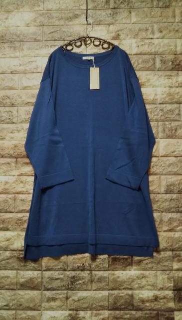 *studio CLIP* コットンキュプラ チュニックpo 新品blue < ブランド  *studio CLIP* コットンキュプラ チュニックpo 新品blue < ブランドの