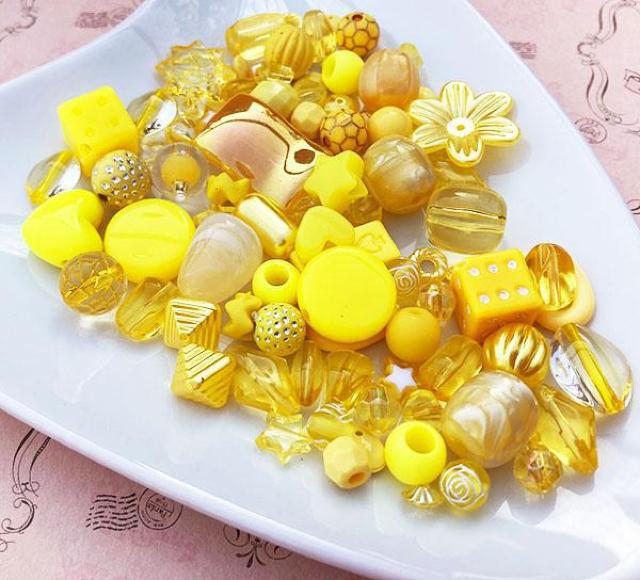アクリルビーズアソート50gイエロー系 < ペット/手芸/園芸  アクリルビーズアソート50gイエロー系 < ペット/手芸/園芸の