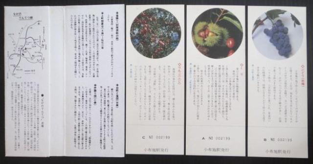 今から45年前に長野電鉄が発売した北斎名画乗車券シリーズ第2集 < ホビー  今から45年前に長野電鉄が発売した北斎名画乗車券シリーズ第2集 < ホビーの