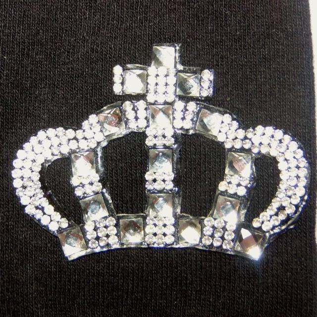 ラインストーン クラウン 王冠 ワッペン ハンドカバー グローブ 手袋 ハンドウォーマー、アームカバー、アームウォーマー < 女性ファッション ラインストーン クラウン 王冠 ワッペン ハンドカバー グローブ 手袋 ハンドウォーマー、アームカバー、アームウォーマー < 女性ファッションの