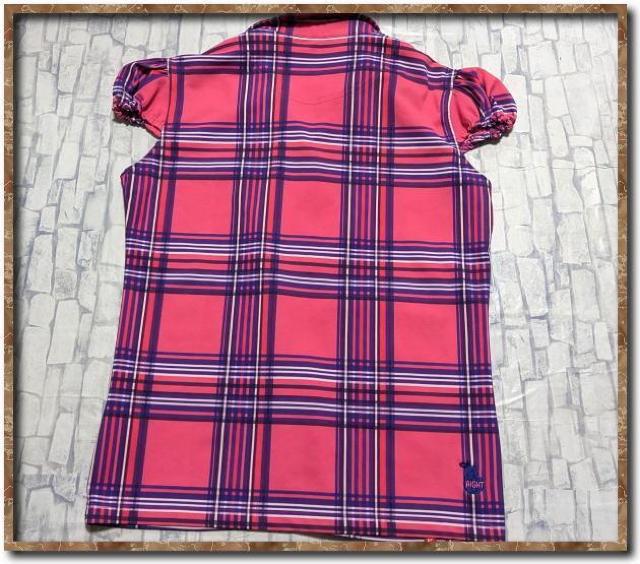 ルコックスポルティフ 刺繍入りチェックポロシャツ ピンク < レジャー/スポーツ ルコックスポルティフ 刺繍入りチェックポロシャツ ピンク < レジャー/スポーツの