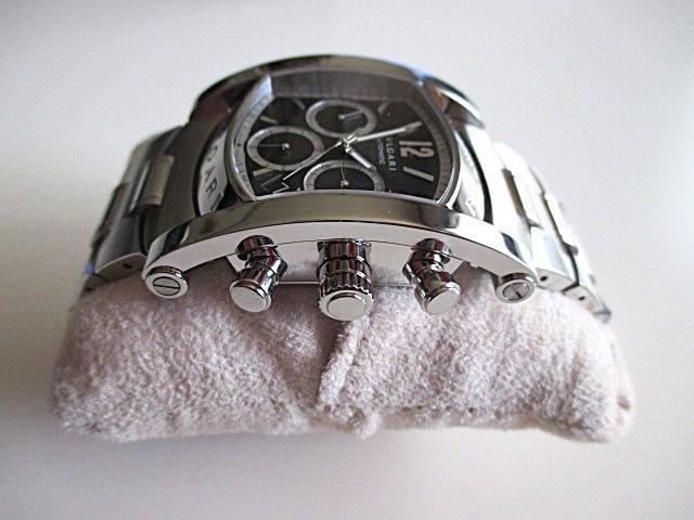 ☆BVLGARI ブルガリ アショーマ クロノグラフ AA48SCH メンズ/ブラック☆美品 < ブランド  ☆BVLGARI ブルガリ アショーマ クロノグラフ AA48SCH メンズ/ブラック☆美品 < ブランドの