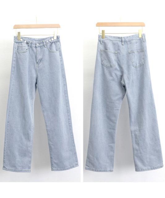 送料無料 新品 デニムパンツ ウエスト調整可能 ボトムス < 女性ファッション  送料無料 新品 デニムパンツ ウエスト調整可能 ボトムス < 女性ファッションの