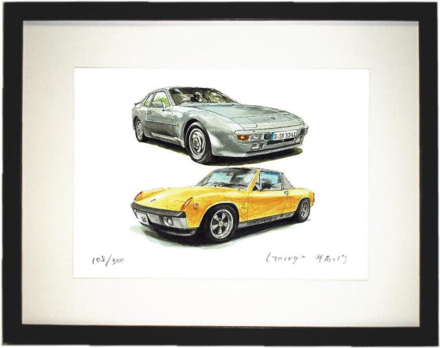 GC-1002ポルシェ944/914限定版画サイン額装作家平右ヱ門 < 自動車/バイク GC-1002ポルシェ944/914限定版画サイン額装作家平右ヱ門 < 自動車/バイク