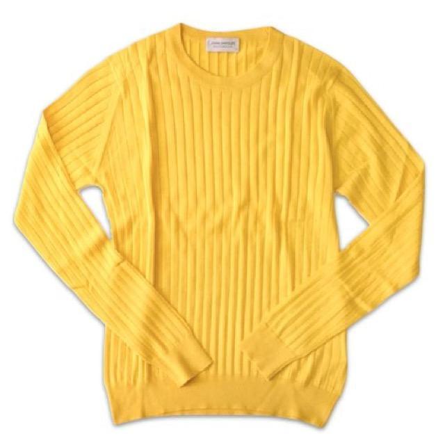 ジョンスメドレー/今季定番リブニットイエローS < ブランド ジョンスメドレー/今季定番リブニットイエローS < ブランドの