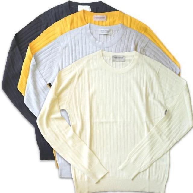 ジョンスメドレー/今季定番リブニットイエローS < ブランド ジョンスメドレー/今季定番リブニットイエローS < ブランドの