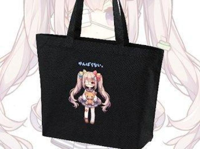 キャンバス トートバッグ ブラック かわいい 地雷系 病みかわ 前 < 女性ファッション キャンバス トートバッグ ブラック かわいい 地雷系 病みかわ 前 < 女性ファッションの