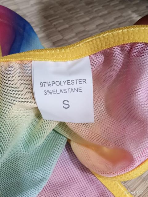 レインボー ストライプ ワンピース水着Sサイズ(US) < 女性ファッション レインボー ストライプ ワンピース水着Sサイズ(US) < 女性ファッションの