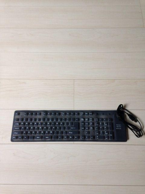 新品!水で洗える曲るキーボード! < PC本体/周辺機器  新品!水で洗える曲るキーボード! < PC本体/周辺機器の