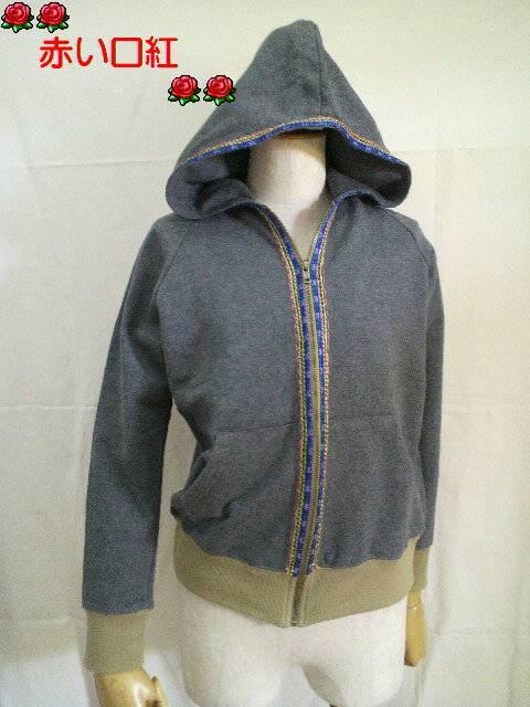 Sサイズ〜*TITICACA(チチカカ)コード刺繍・ジャケット・パーカーグレー < 女性ファッション  Sサイズ〜*TITICACA(チチカカ)コード刺繍・ジャケット・パーカーグレー  < 女性ファッションの