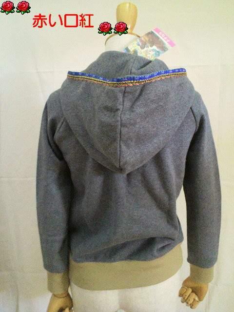 Sサイズ〜*TITICACA(チチカカ)コード刺繍・ジャケット・パーカーグレー < 女性ファッション  Sサイズ〜*TITICACA(チチカカ)コード刺繍・ジャケット・パーカーグレー < 女性ファッションの