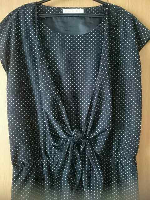 LINK IT ALL リンクイットオール☆デザインワンピース★上品ドット柄☆美品 < 女性ファッション  LINK IT ALL リンクイットオール☆デザインワンピース★上品ドット柄☆美品 < 女性ファッションの