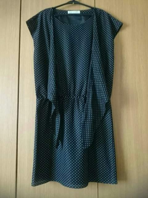 LINK IT ALL リンクイットオール☆デザインワンピース★上品ドット柄☆美品 < 女性ファッション  LINK IT ALL リンクイットオール☆デザインワンピース★上品ドット柄☆美品 < 女性ファッションの
