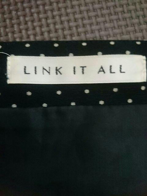 LINK IT ALL リンクイットオール☆デザインワンピース★上品ドット柄☆美品 < 女性ファッション  LINK IT ALL リンクイットオール☆デザインワンピース★上品ドット柄☆美品 < 女性ファッションの