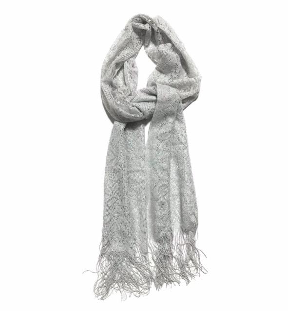 パーティー結婚式キラキラストール〓シルバーラメレース〓美品 < 女性ファッション パーティー結婚式キラキラストール〓シルバーラメレース〓美品 < 女性ファッションの