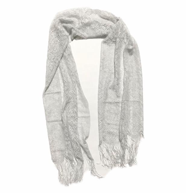 パーティー結婚式キラキラストール〓シルバーラメレース〓美品 < 女性ファッション パーティー結婚式キラキラストール〓シルバーラメレース〓美品 < 女性ファッションの