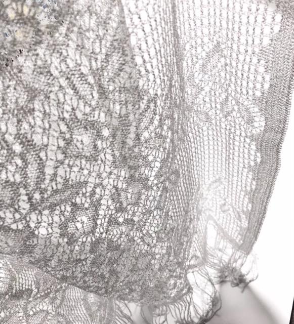 パーティー結婚式キラキラストール〓シルバーラメレース〓美品 < 女性ファッション パーティー結婚式キラキラストール〓シルバーラメレース〓美品 < 女性ファッションの