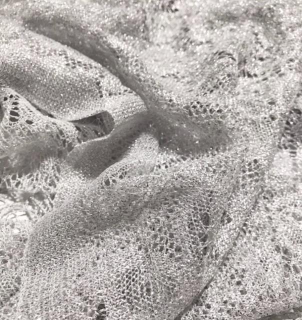 パーティー結婚式キラキラストール〓シルバーラメレース〓美品 < 女性ファッション パーティー結婚式キラキラストール〓シルバーラメレース〓美品 < 女性ファッションの