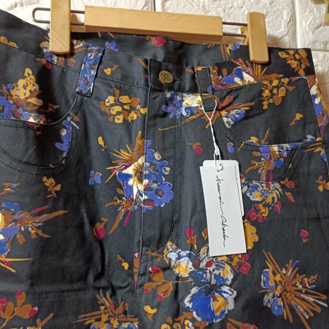 kawai okada★新品★花柄サルエルパンツ/ブラック < 女性ファッション  kawai okada★新品★花柄サルエルパンツ/ブラック < 女性ファッションの