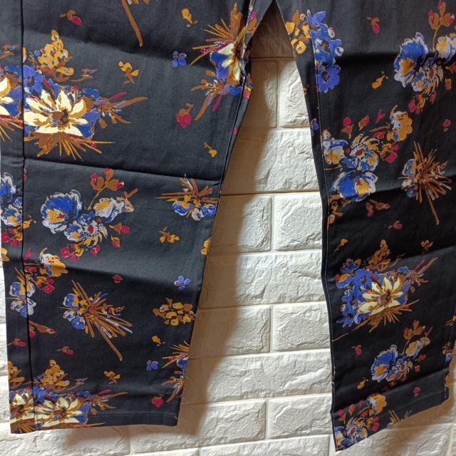 kawai okada★新品★花柄サルエルパンツ/ブラック < 女性ファッション  kawai okada★新品★花柄サルエルパンツ/ブラック < 女性ファッションの