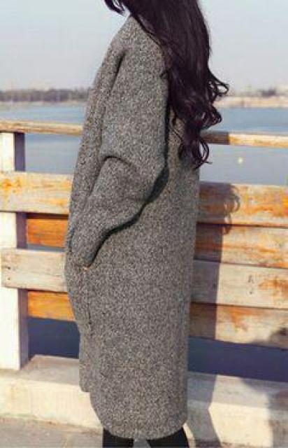 ★人気★ロングカーディガン★グレー < 女性ファッション  ★人気★ロングカーディガン★グレー < 女性ファッションの