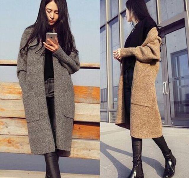 ★人気★ロングカーディガン★グレー < 女性ファッション  ★人気★ロングカーディガン★グレー < 女性ファッションの