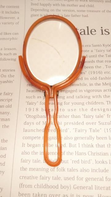 昭和レトロアンティーク西洋人親子手鏡ミラービンテージアンティーク難有り < インテリア/ライフ  昭和レトロアンティーク西洋人親子手鏡ミラービンテージアンティーク難有り < インテリア/ライフの