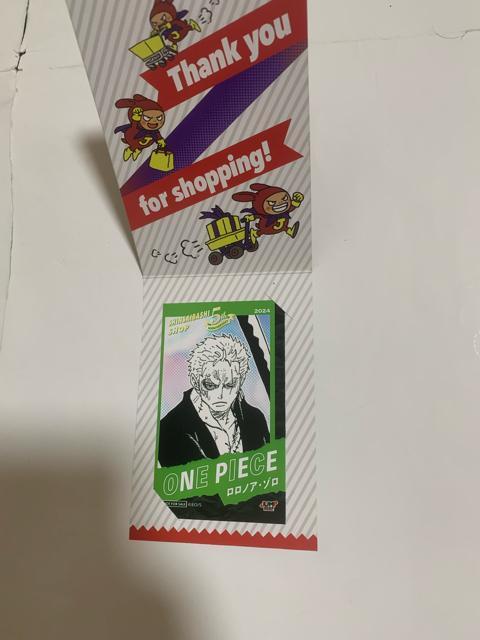 ワンピース ゾロ ミニブロマイド ジャンプショップ心斎橋店限定 < アニメ/コミック/キャラクター ワンピース ゾロ ミニブロマイド ジャンプショップ心斎橋店限定 < アニメ/コミック/キャラクターの