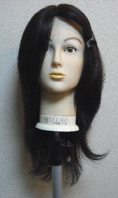 人毛 ウィッグ 幅広人工皮膚付き 自然色 ロング Mサイズ < 女性ファッション  人毛 ウィッグ 幅広人工皮膚付き 自然色 ロング Mサイズ  < 女性ファッションの