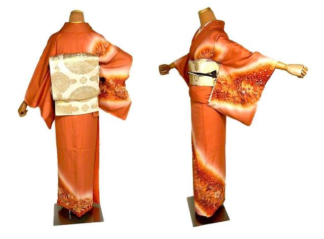 【最高級】美品 草木染友禅作家【小山仁郎】暈し染め 花鳥舞蝶文 付下げ 身丈169cm 裄丈65.5cm T3531 < 女性ファッション  【最高級】美品 草木染友禅作家【小山仁郎】暈し染め 花鳥舞蝶文 付下げ 身丈169cm 裄丈65.5cm T3531 < 女性ファッションの