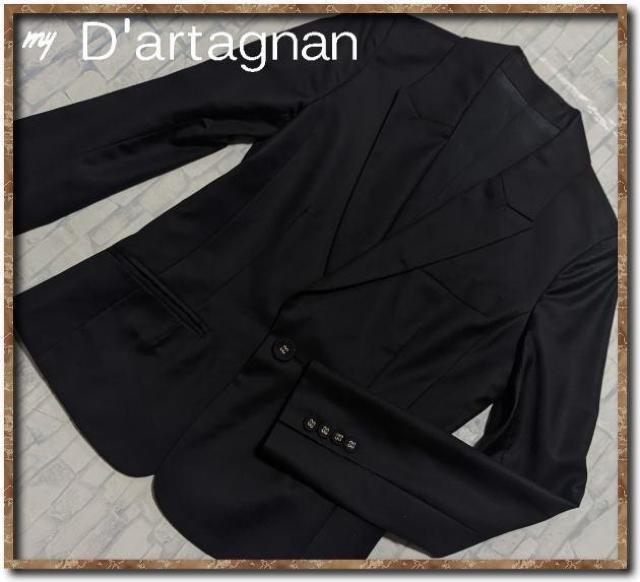 マイダルタニアン 1釦ウールジャケット 黒 < ブランド マイダルタニアン 1釦ウールジャケット 黒 < ブランドの