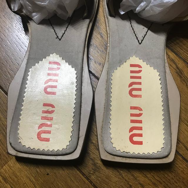 レア ミュウミュウ プラダ レザーサンダル 39.5 約26cm < ブランド レア ミュウミュウ プラダ レザーサンダル 39.5 約26cm < ブランドの