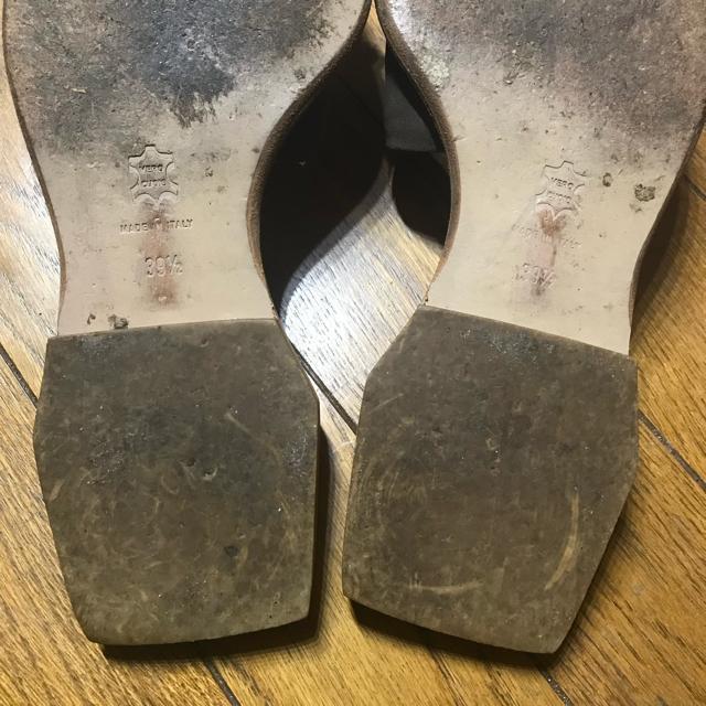 レア ミュウミュウ プラダ レザーサンダル 39.5 約26cm < ブランド レア ミュウミュウ プラダ レザーサンダル 39.5 約26cm < ブランドの