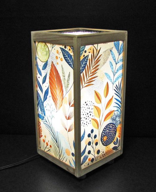 ★和風ランプシェード=「木の葉時雨」/至福の明り・心温まるひととき/LED昼白色・ラミネート加工・檜枠造・軽量/ < インテリア/ライフ  ★和風ランプシェード=「木の葉時雨」/至福の明り・心温まるひととき/LED昼白色・ラミネート加工・檜枠造・軽量/ < インテリア/ライフの