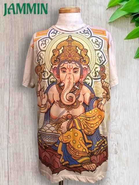 ガネーシャ神Tシャツ エスニック アジアン ガネーシャ ヒッピー 個性派 神様 < 男性ファッション ガネーシャ神Tシャツ エスニック アジアン ガネーシャ ヒッピー 個性派 神様 < 男性ファッションの