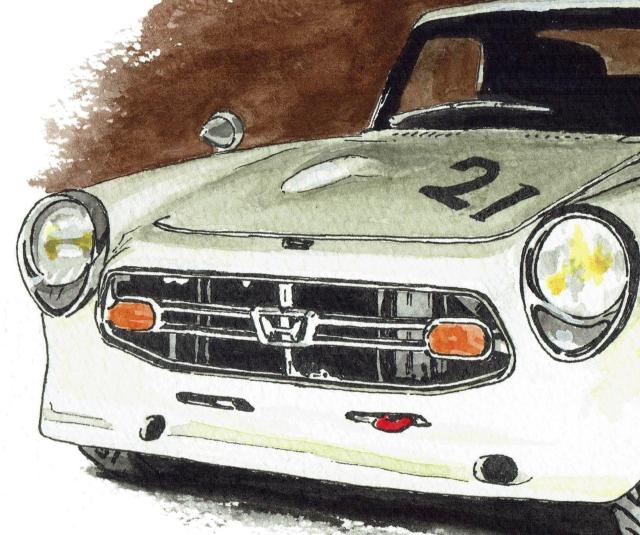 NC-206ホンダNSX/S800RS限定版画 直筆サイン額装 < 自動車/バイク NC-206ホンダNSX/S800RS限定版画 直筆サイン額装 < 自動車/バイク