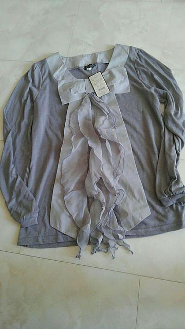 リボンつき薄手長袖 < 女性ファッション  リボンつき薄手長袖  < 女性ファッションの