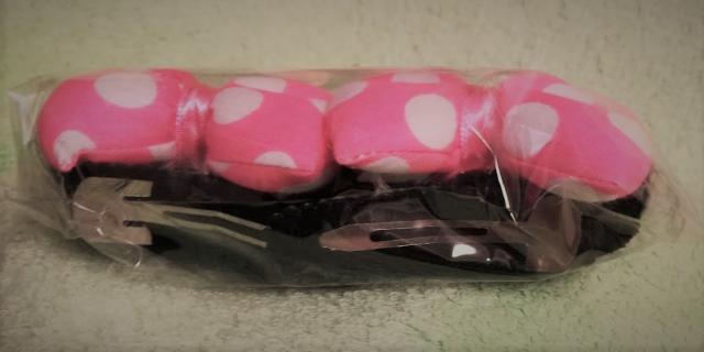 ミニーマウス★リボンヘアピン★オレンジピンク★1秒でミニーに♪ < おもちゃ  ミニーマウス★リボンヘアピン★オレンジピンク★1秒でミニーに♪ < おもちゃの