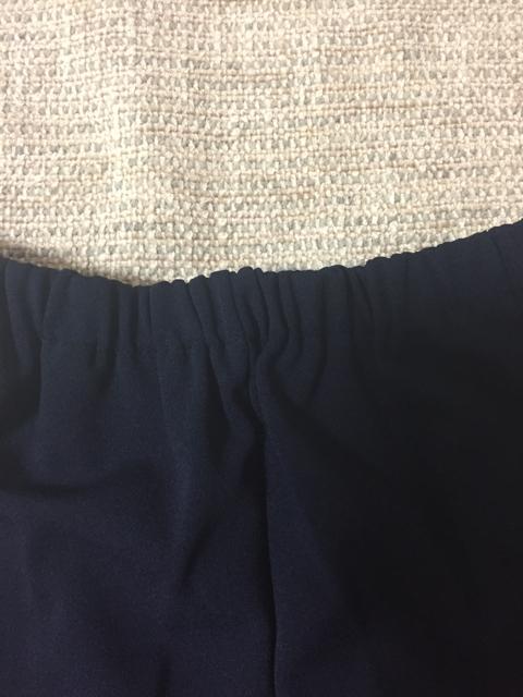 695.新品☆ウエストゴムスラックス  パンツ☆紺☆サイズM < 女性ファッション  695.新品☆ウエストゴムスラックス  パンツ☆紺☆サイズM < 女性ファッションの