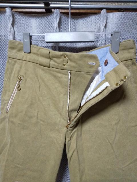 02DERIV. ツーディライヴ クロップドパンツ Sサイズ 1 ユーズド加工 ベージュ カーキ < 男性ファッション  02DERIV. ツーディライヴ クロップドパンツ Sサイズ 1 ユーズド加工 ベージュ カーキ < 男性ファッションの
