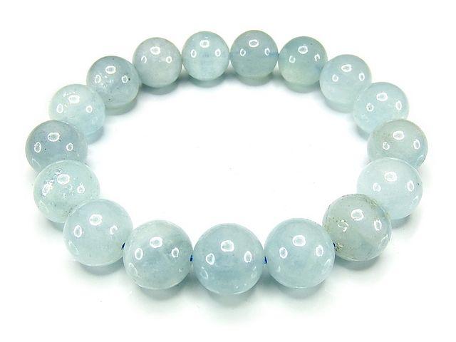 AAA-明るいシーブルーアクアマリン12mmブレスレット数珠天然石 < 男性アクセサリー/時計  AAA-明るいシーブルーアクアマリン12mmブレスレット数珠天然石  < 男性アクセサリー/時計の