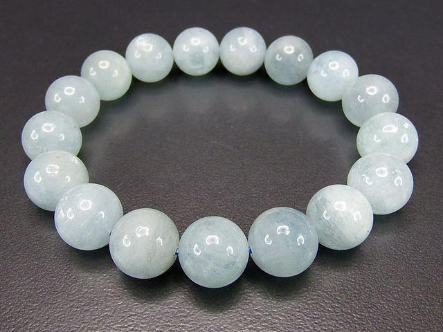 AAA-明るいシーブルーアクアマリン12mmブレスレット数珠天然石 < 男性アクセサリー/時計  AAA-明るいシーブルーアクアマリン12mmブレスレット数珠天然石 < 男性アクセサリー/時計の