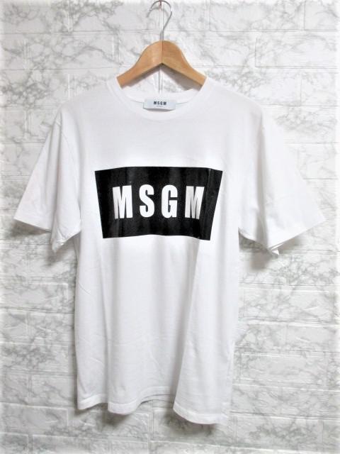 ☆MSGM エムエスジーエム ボックスロゴ プリント Tシャツ/メンズ/S☆オーバーサイズ < ブランド  ☆MSGM エムエスジーエム ボックスロゴ プリント Tシャツ/メンズ/S☆オーバーサイズ  < ブランドの