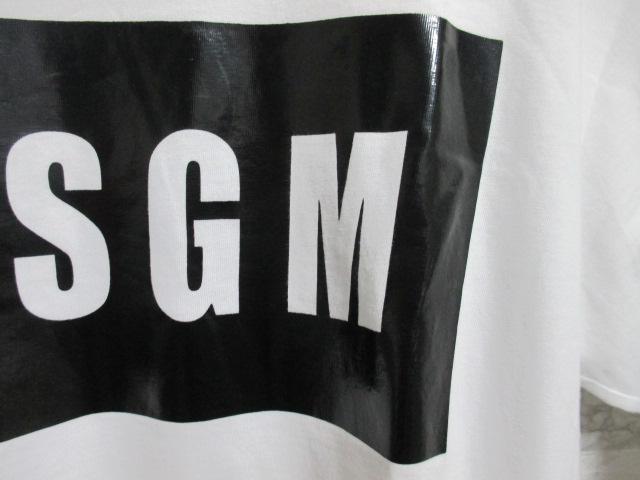 ☆MSGM エムエスジーエム ボックスロゴ プリント Tシャツ/メンズ/S☆オーバーサイズ < ブランド  ☆MSGM エムエスジーエム ボックスロゴ プリント Tシャツ/メンズ/S☆オーバーサイズ < ブランドの